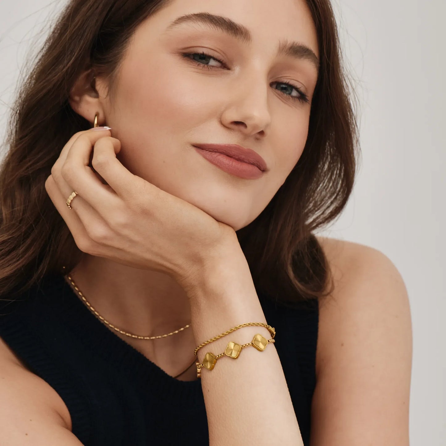 Stralende Zonnestraal Klavertjevier Armband