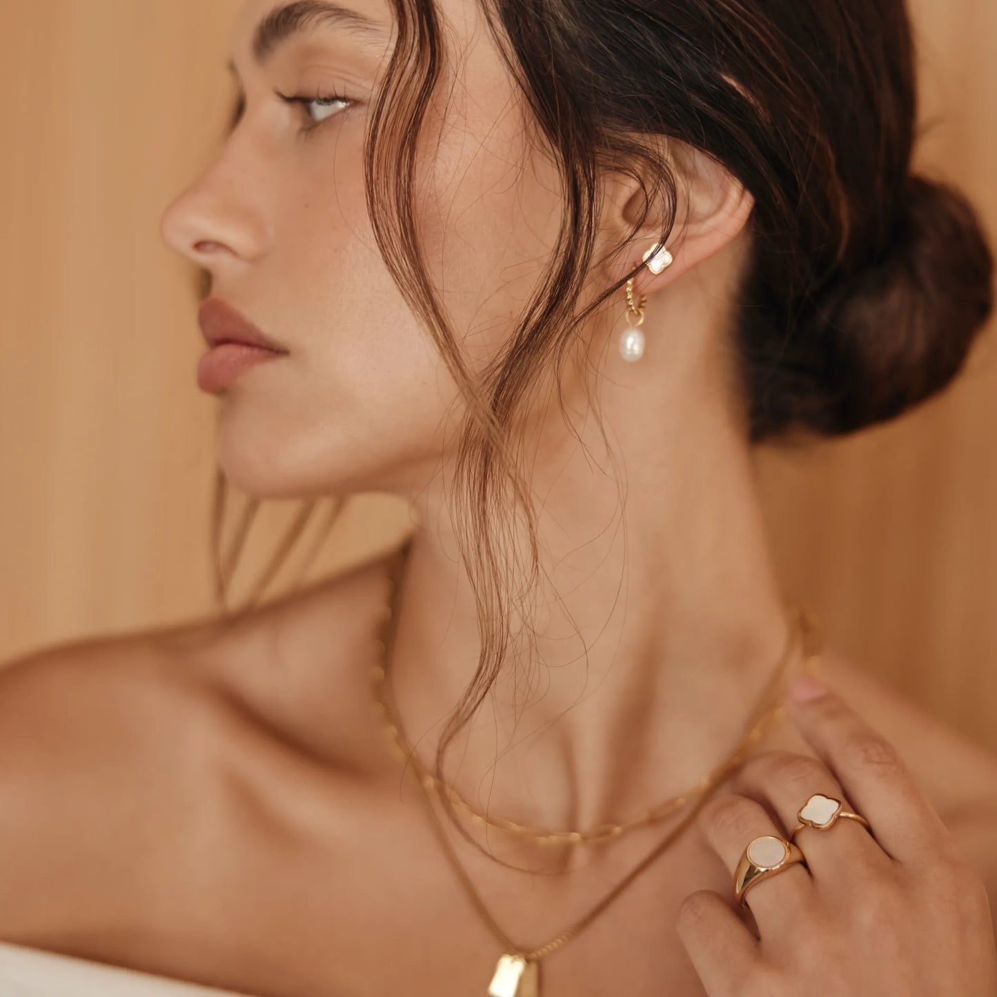 Geluksbrenger Verstelbare Klaver Ring