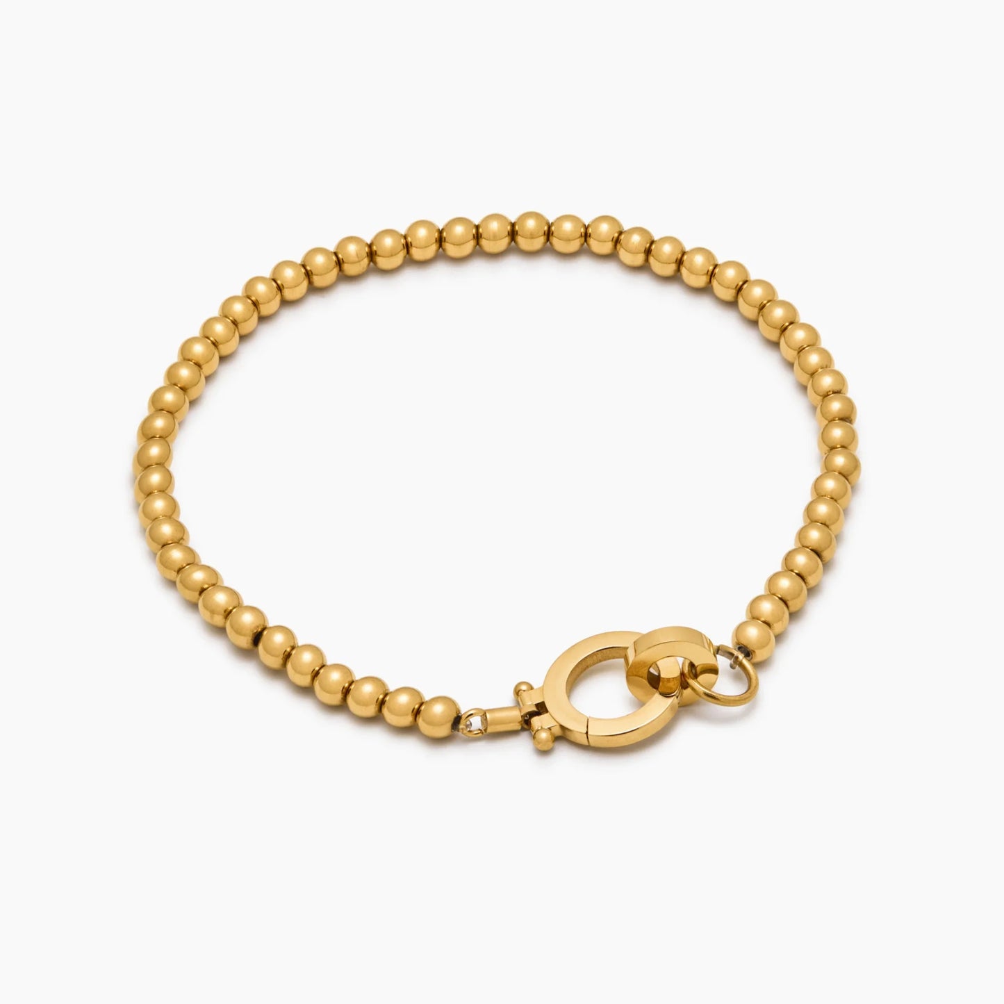 Tijdloze gouden kralenarmband