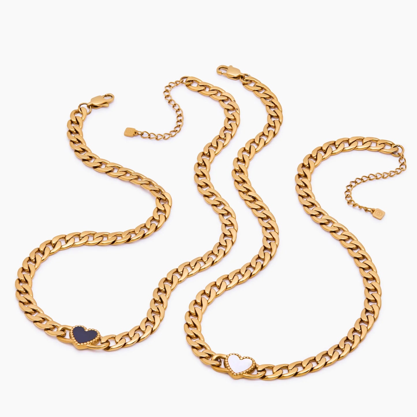 Ember Hart Schakelketting - Fijn, Stralende Dagelijkse Sieraden