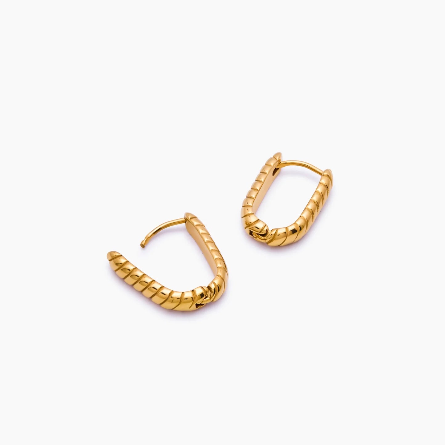 Boho touw-hoop oorbellen