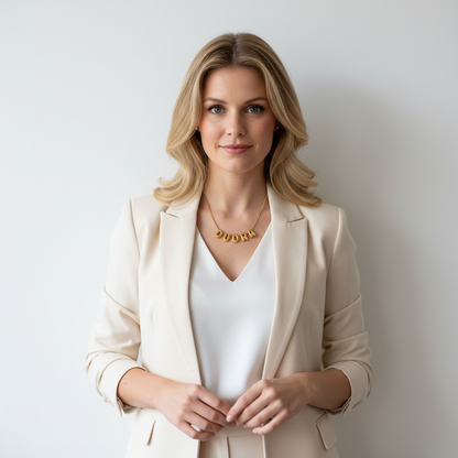 Bubble Gepersonaliseerde Naamketting - Sieraden met Naam