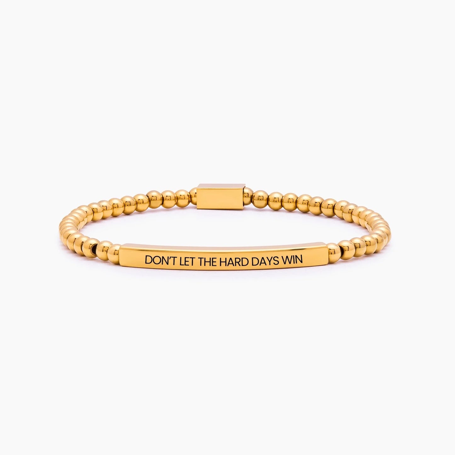 Laat de zware dagen niet winnen - Kralenarmband - Motiverende sieraden