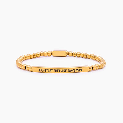 Laat de zware dagen niet winnen - Kralenarmband - Motiverende sieraden