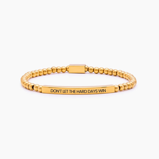 Laat de zware dagen niet winnen - Kralenarmband - Motiverende sieraden