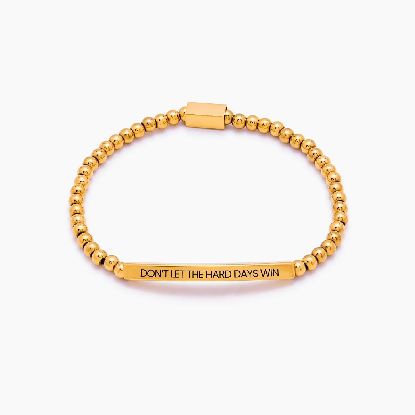 Laat de zware dagen niet winnen - Kralenarmband - Motiverende sieraden