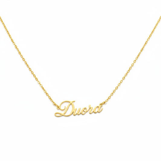 Duora Signature Naamketting - Gepersonaliseerde Naamhanger
