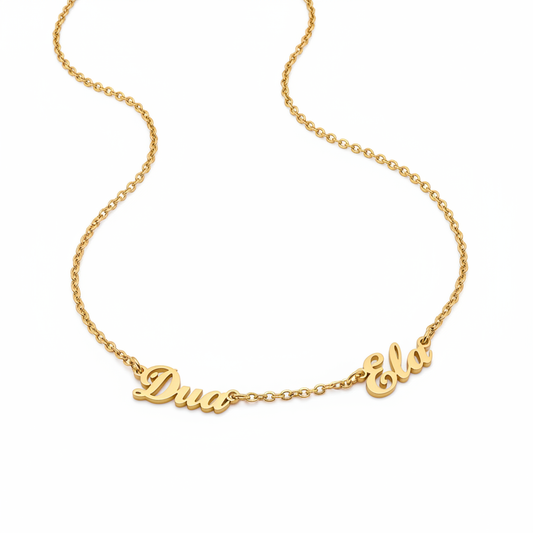 Gelaagde ketting met meerdere namen – Personaliseer met meerdere namen