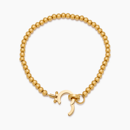 Tijdloze gouden kralenarmband
