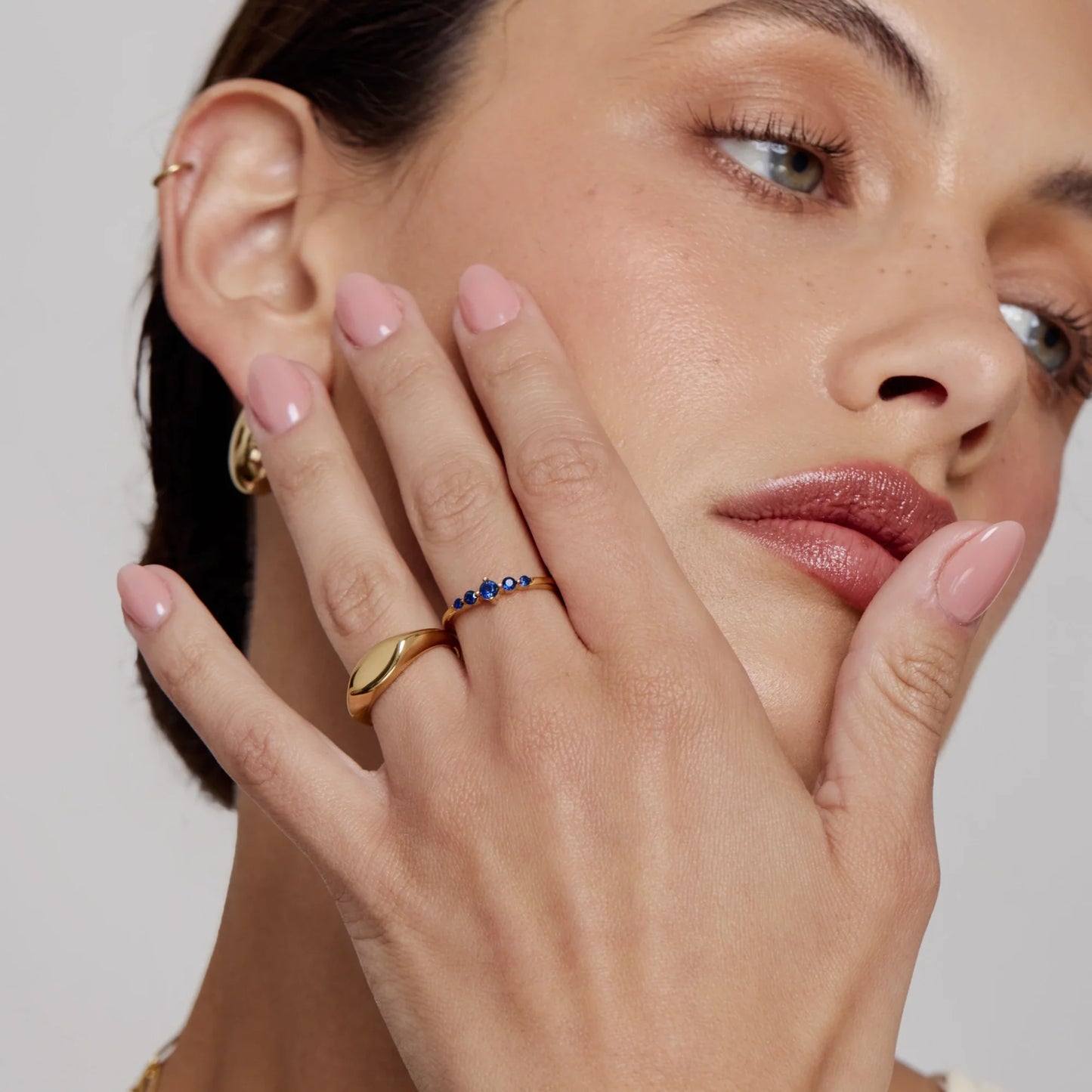 Belle Stapelbare Geboortestenenring - Elegante Gelaagde Sieraden voor Persoonlijke Stijl