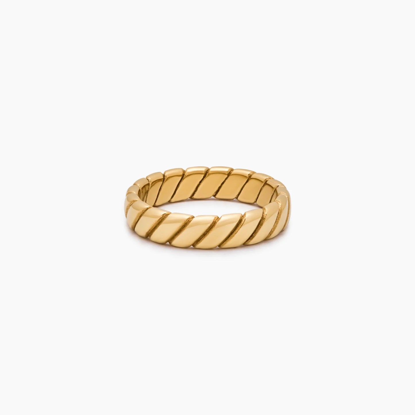 Gedurfde Twist Ring: Een stoer, modern statement