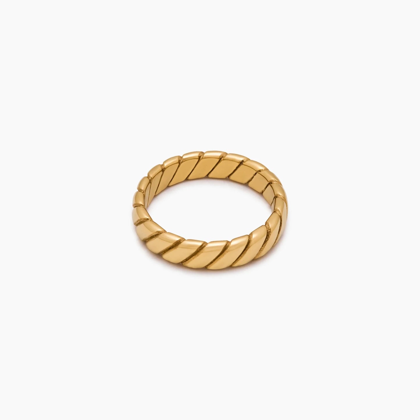 Gedurfde Twist Ring: Een stoer, modern statement