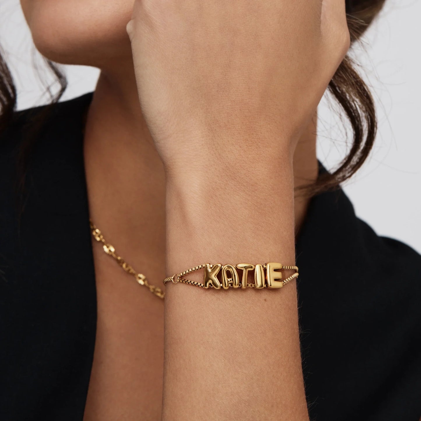 Gepersonaliseerde Bubble Naam Armband