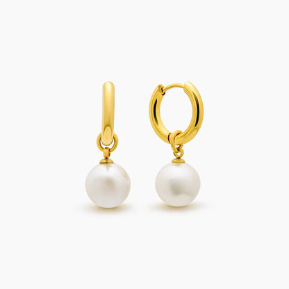 Elegante parel-druppel oorbellen