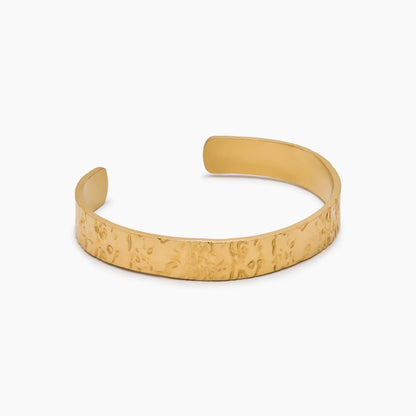 Gedurfde, robuuste manchetarmband met textuur - Statement-sieraden