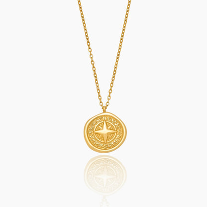 Gouden Kompas Hangerketting - Tijdloze Maritieme Charme