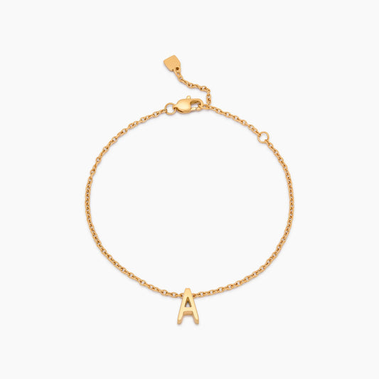 Handgemaakt Delicaat Initiaal Bedel Armband