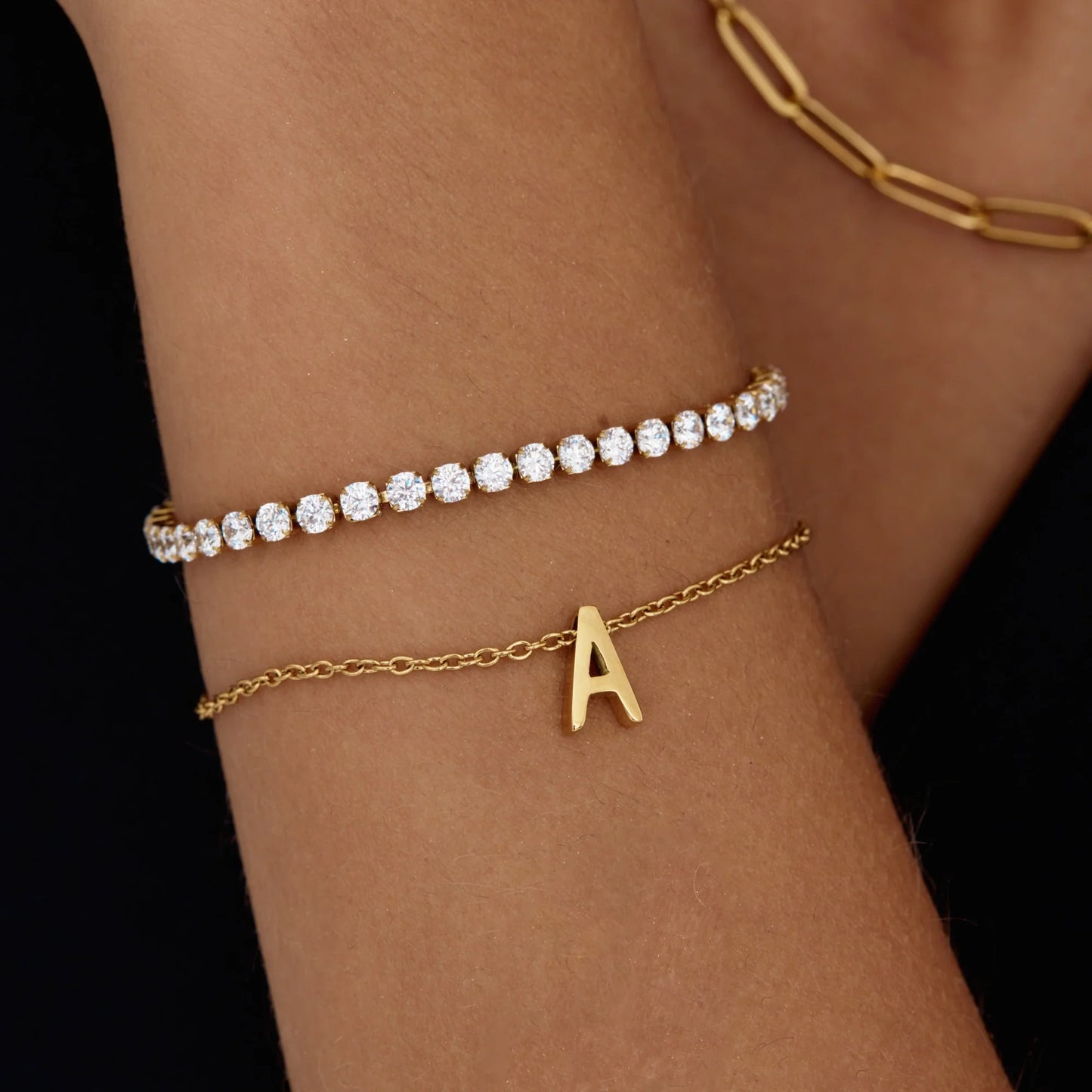 Handgemaakt Delicaat Initiaal Bedel Armband