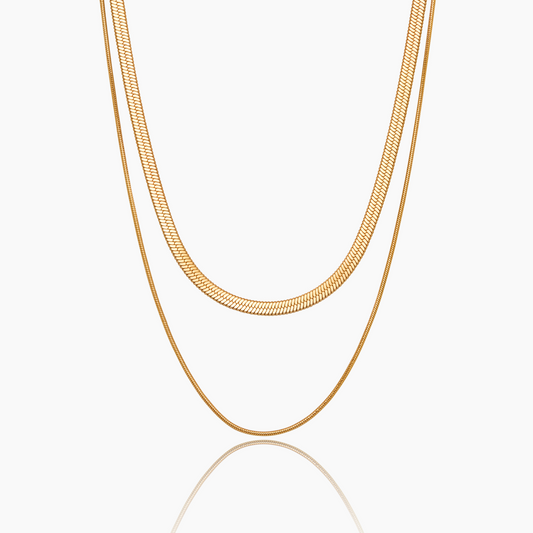 Twee-laags slangenketting