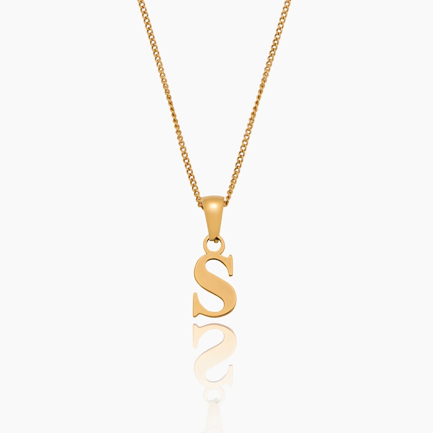 Elegante gouden initiaalbedelketting
