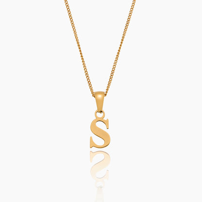 Elegante gouden initiaalbedelketting