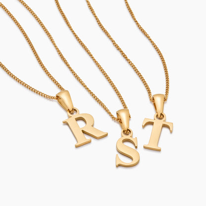Elegante gouden initiaalbedelketting