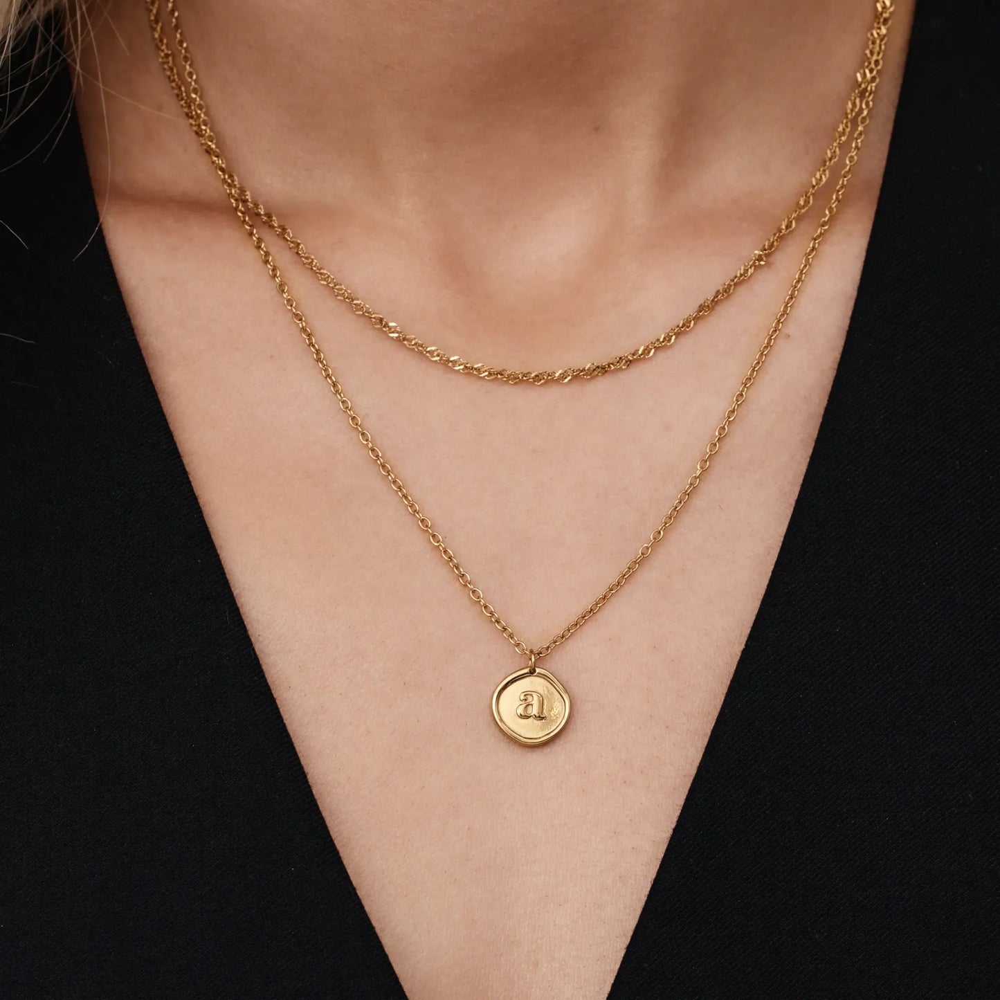 Gepersonaliseerde initiaalstempelketting