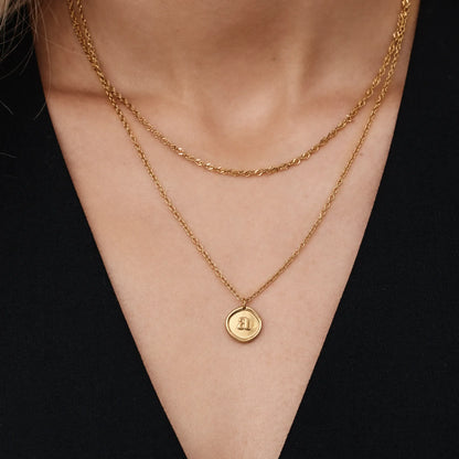 Gepersonaliseerde initiaalstempelketting