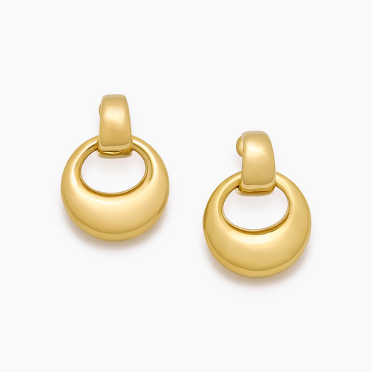 Luna Drop Oorbellen - Maanlicht-Elegantie