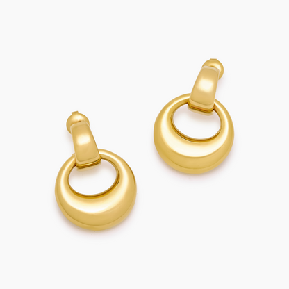 Luna Drop Oorbellen - Maanlicht-Elegantie