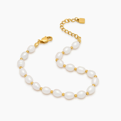 Luna Parelarmband — Maanlichtparel Elegantie