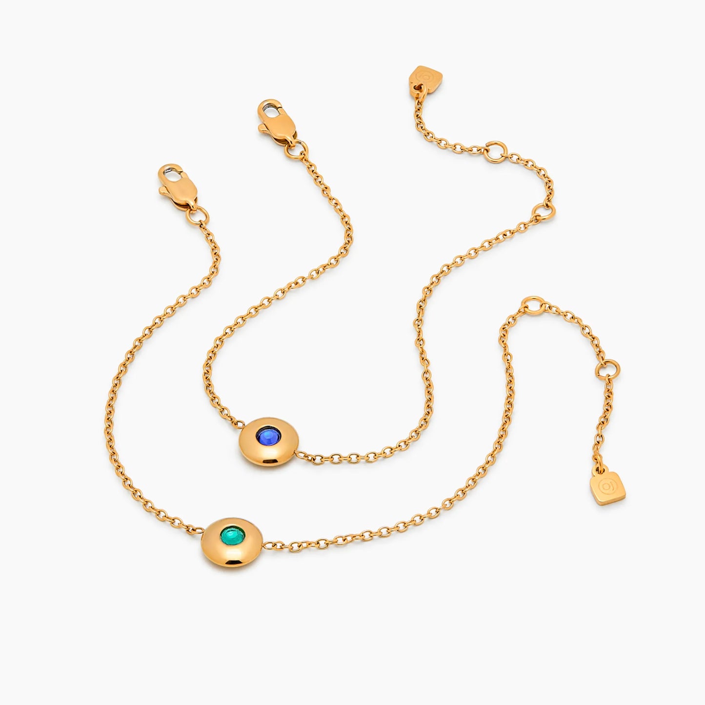 Delicaat mini geboortesteen bedelarmband