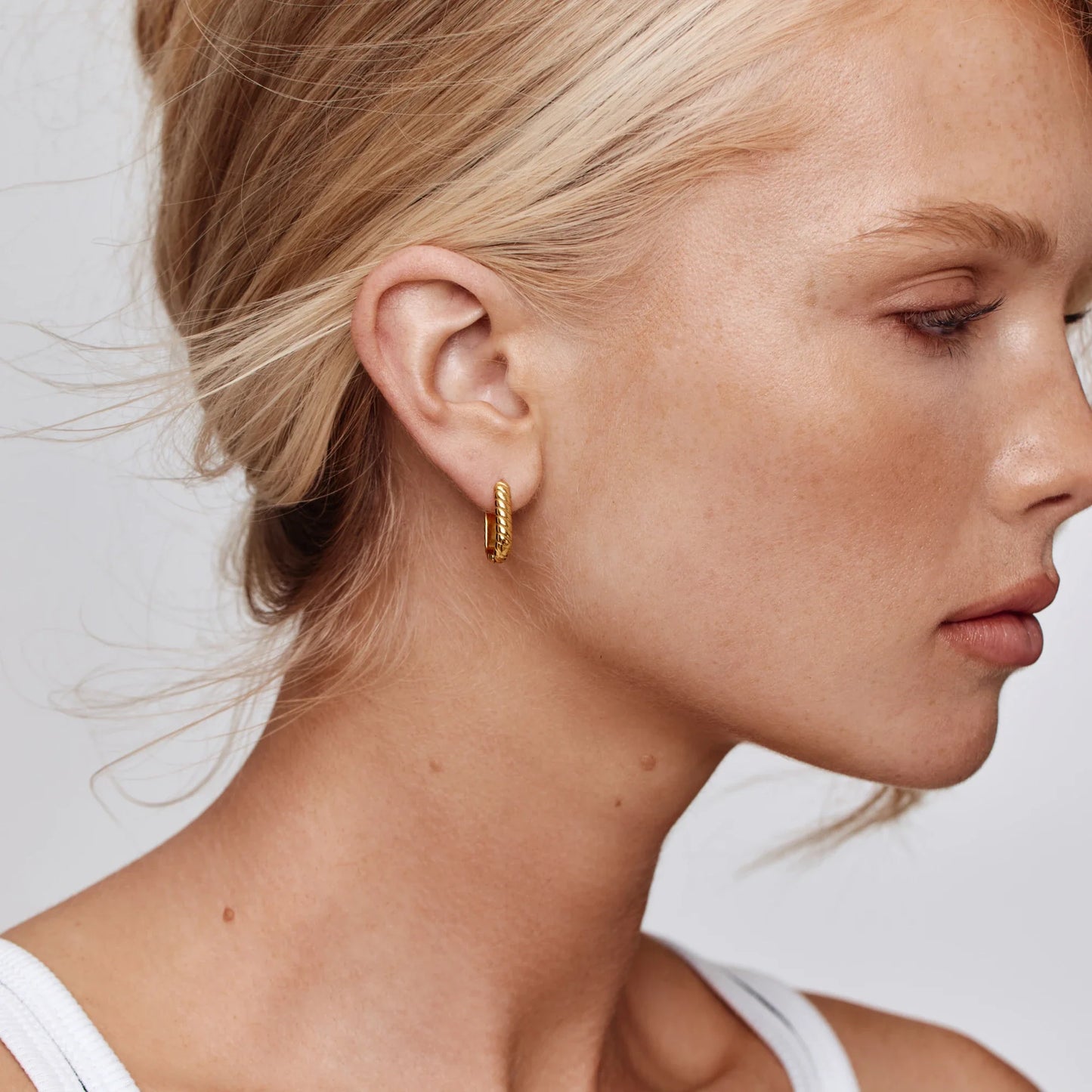 Boho touw-hoop oorbellen