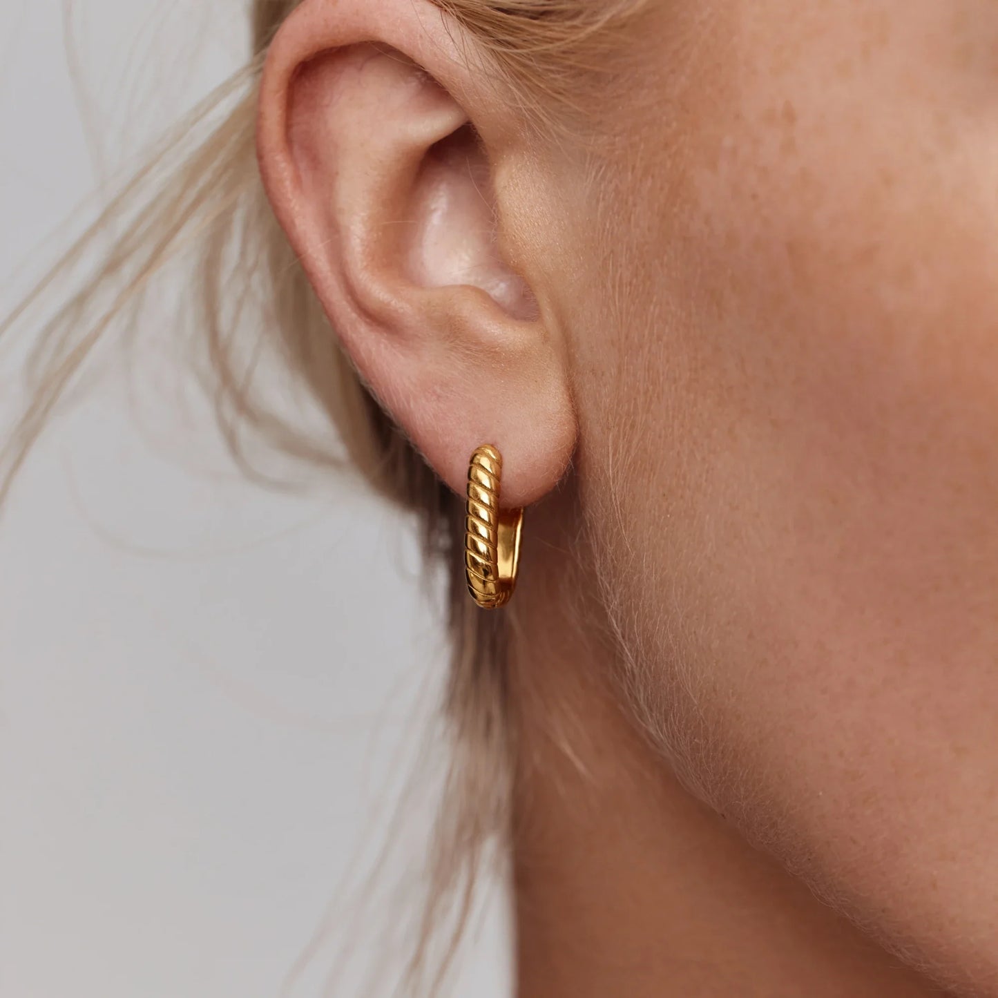 Boho touw-hoop oorbellen