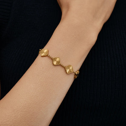 Stralende Zonnestraal Klavertjevier Armband