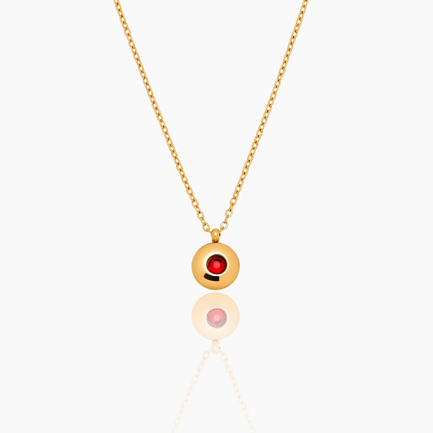 Fijne mini geboortesteenhangerketting