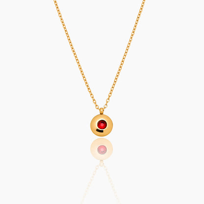 Fijne mini geboortesteenhangerketting