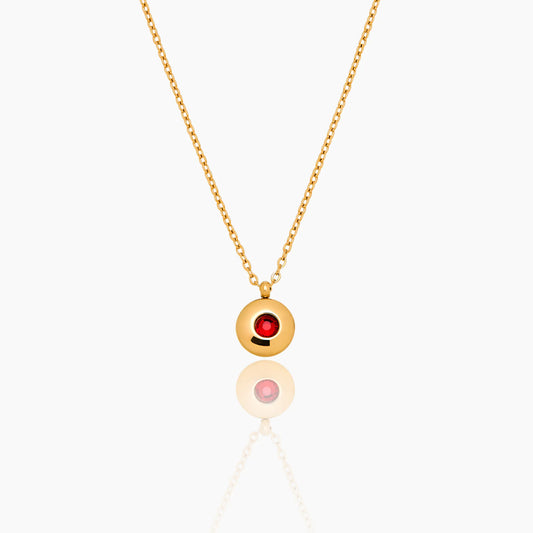 Fijne mini geboortesteenhangerketting