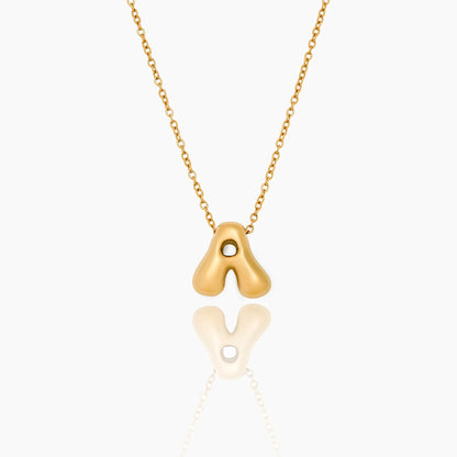 Bubble Statement Initiaalketting – Vetgedrukte Letterhanger