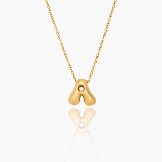 Bubble Statement Initiaalketting – Vetgedrukte Letterhanger