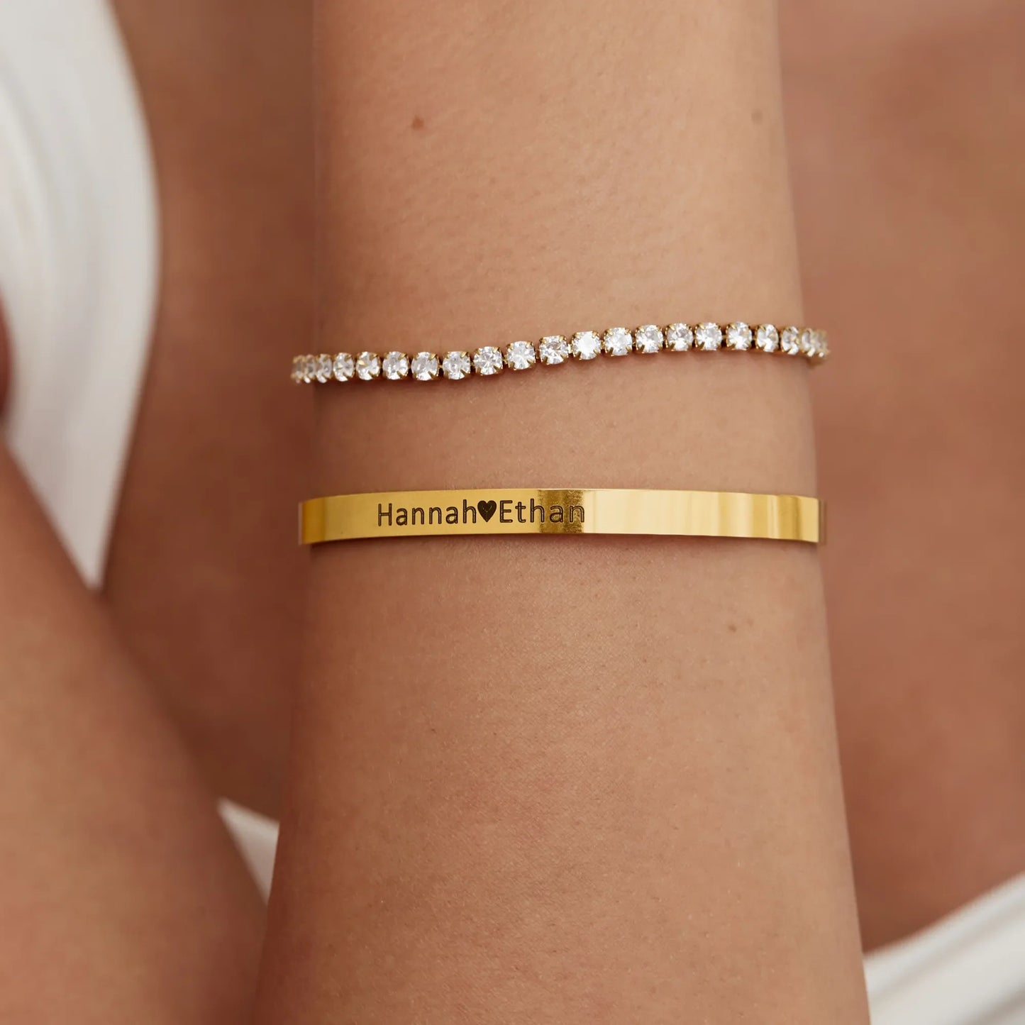 Elegante Signature Bar-Slider Armband - Tijdloze, Moderne Stijl