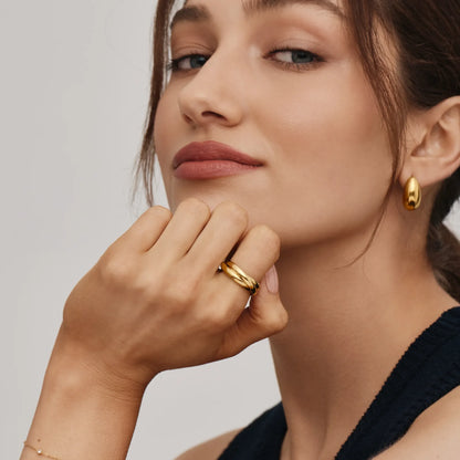 Trio Rollende Ring — Elegante Drie-rijige Ring