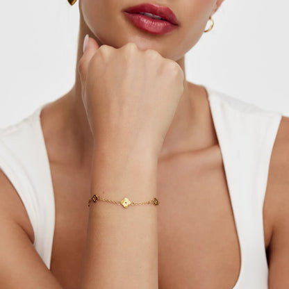 Fijne klaverbedelarmband