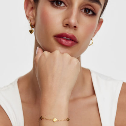 Fijne klaverbedelarmband