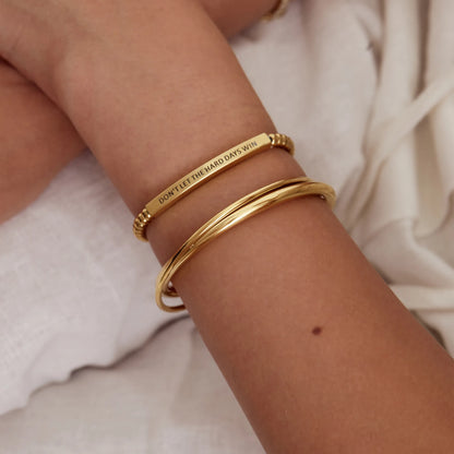 Laat de zware dagen niet winnen - Kralenarmband - Motiverende sieraden