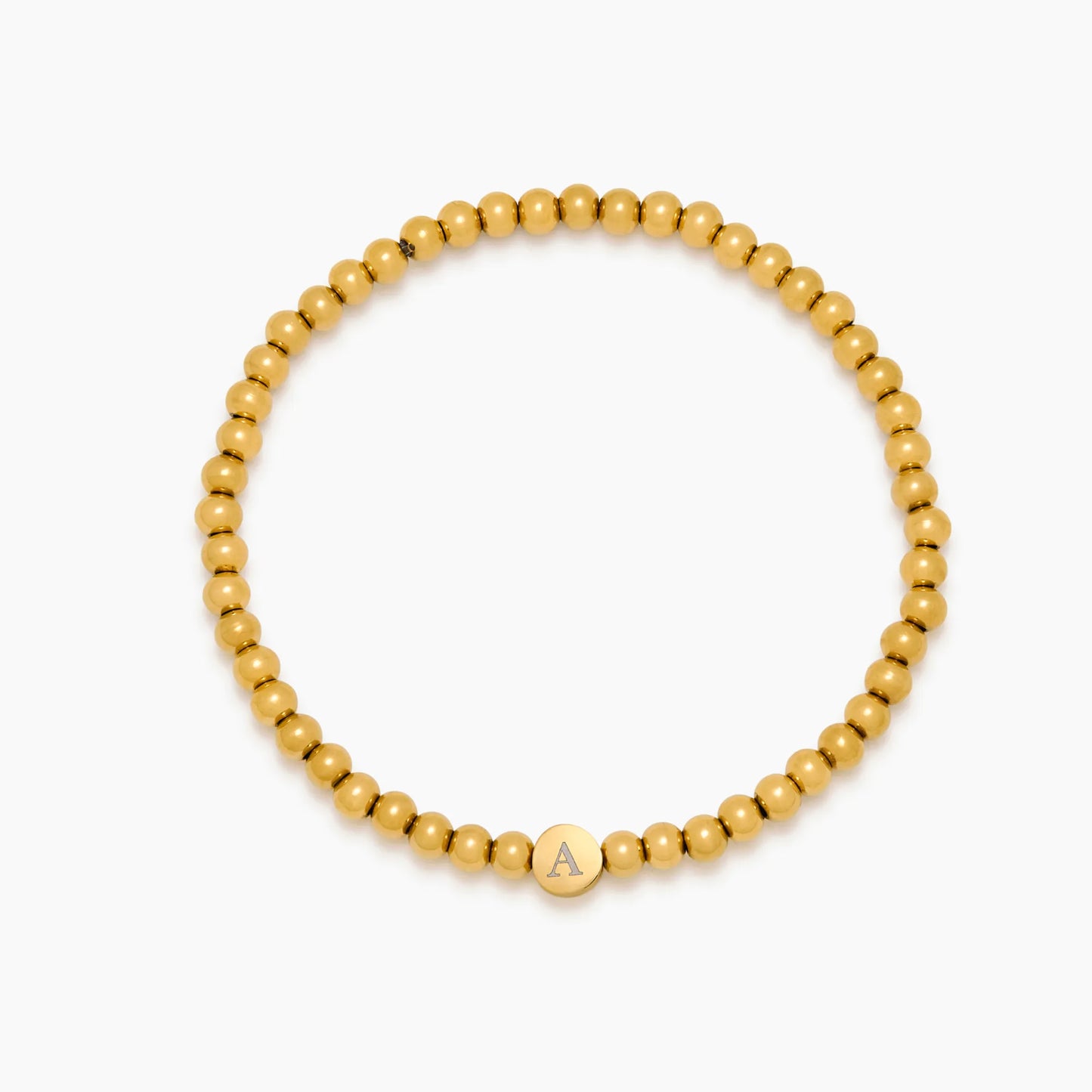 Op maat gemaakte gegraveerde initiaal kralenarmband