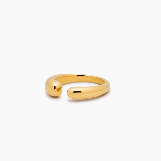 Ring met open vorm — Strakke, eigentijdse sieraden met een open ontwerp