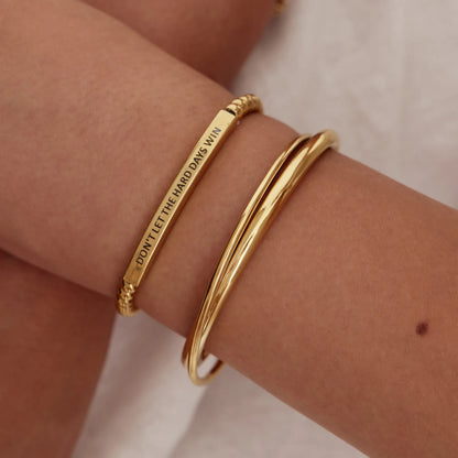 Laat de zware dagen niet winnen - Kralenarmband - Motiverende sieraden