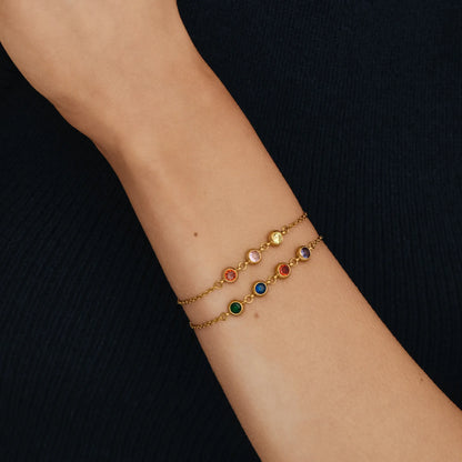 Ontwerp je eigen armband met meerdere geboortestenen