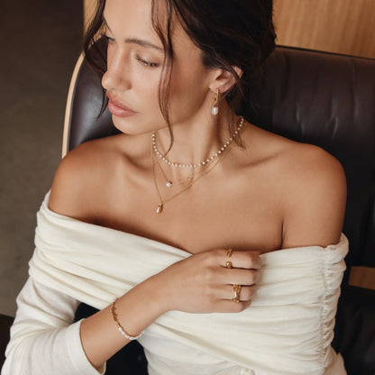 Trio Rollende Ring — Elegante Drie-rijige Ring